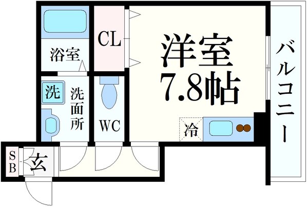 住吉駅 徒歩5分 1階の物件間取画像